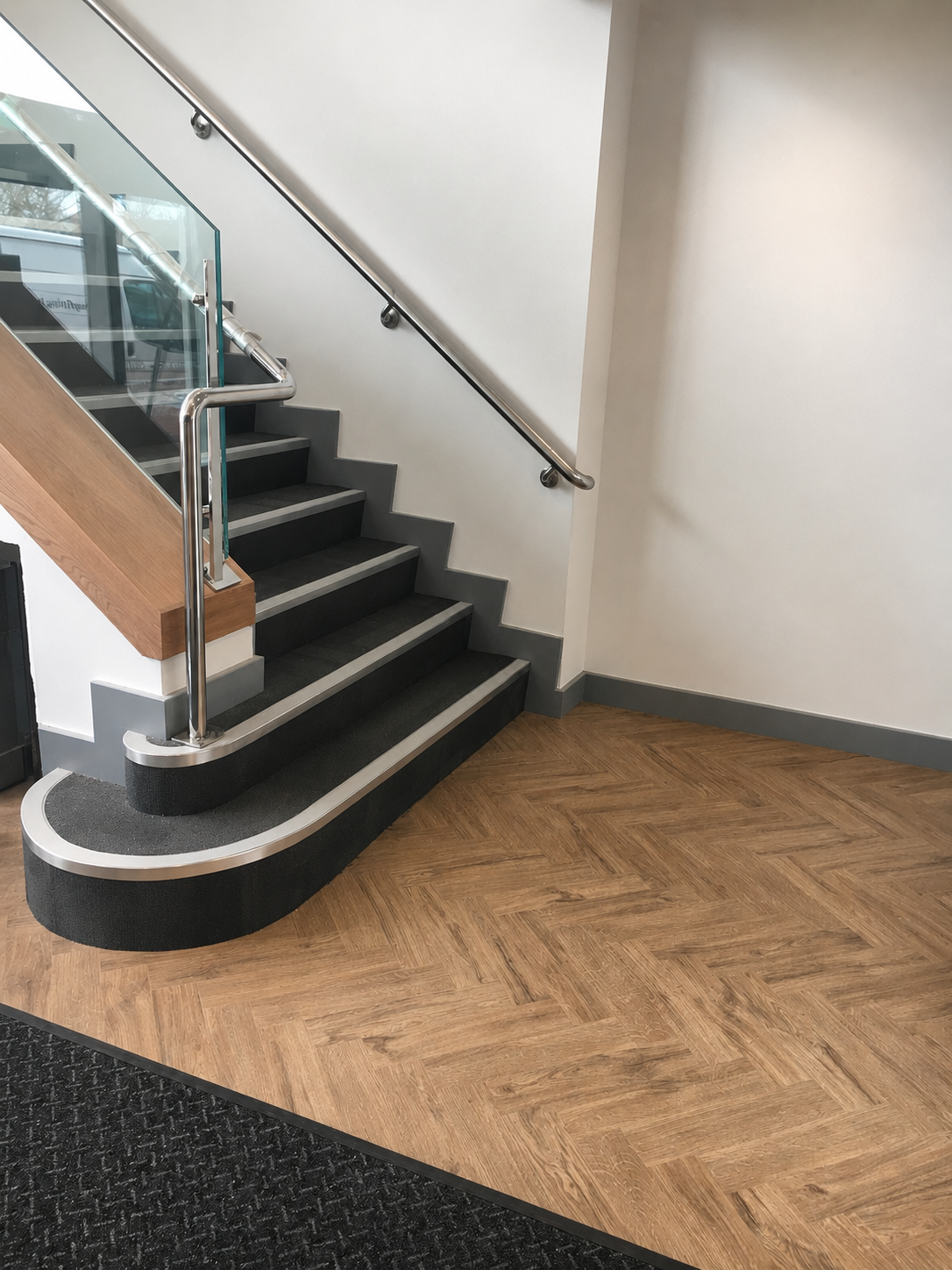 LVT & carpet tiles & entrance mat